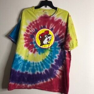 Peace Love Buc-ee’s tie dye shirt size XL unisex sleep shirt cute